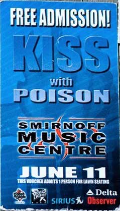 Promo ticket from Dallas, TX, USA 11 June 2004 show