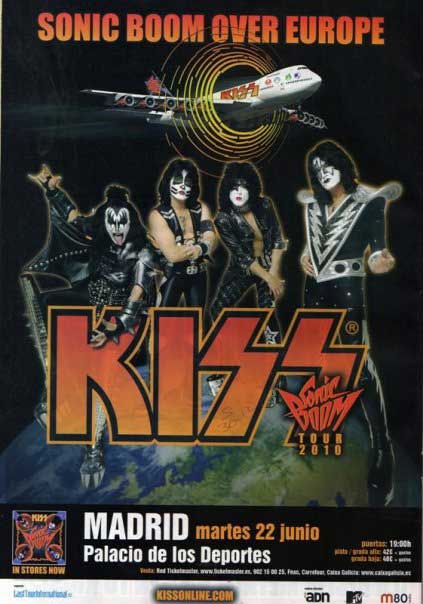 Poster from 22 June 2010 show Madrid, Spain