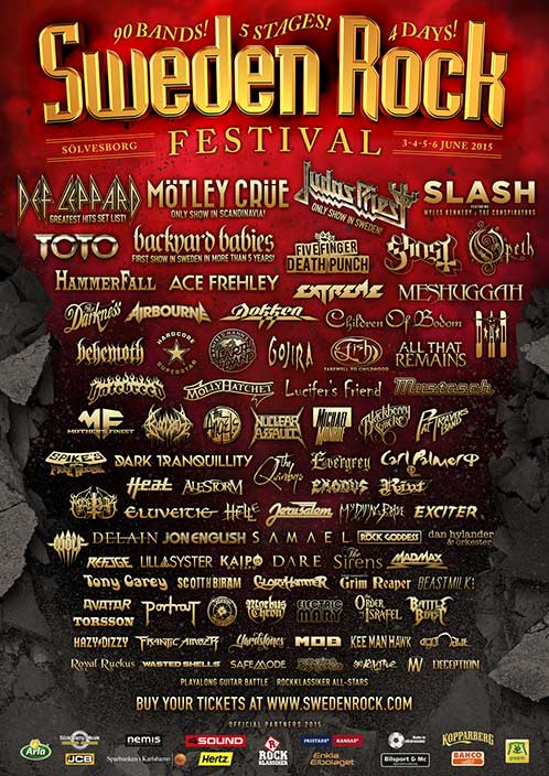 Poster from Ace Frehley Norje (Solvesborg), Sweden 06 June 2015 show